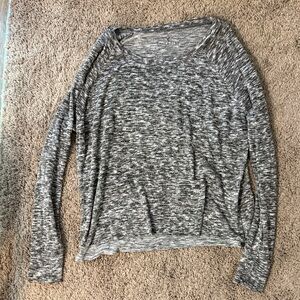 American Eagle Outfitters Gray Long Sleeve Top
